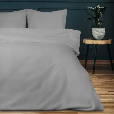 Produktbild von Darymex Satin Bettwäsche-Set 180x200cm Grau