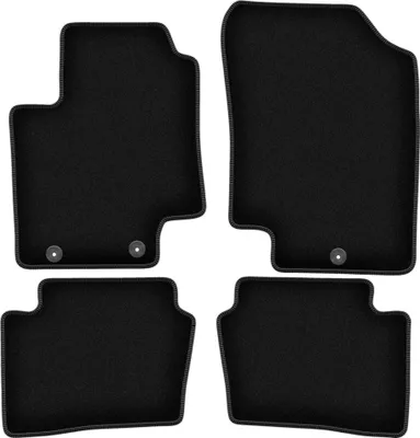 Immagine prodotto di Tappetini in velluto per Hyundai i20 I (2008-2014, hatchback) neri, set 4 pz, con fissaggi
