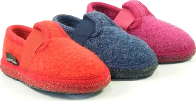 Immagine prodotto di Haflinger scarpe bambini pantofole pantofole lana Joschi 621002, dimensioni:26 EU, colore:Rosso