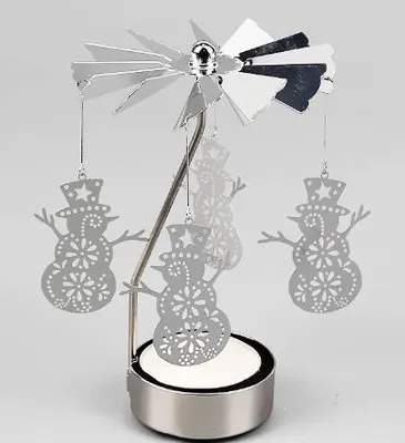 Produktbild von DECOLED Engelglöckchen, 8 x 13 cm, Schneemänner, silber