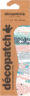 Produktbild von Clairefontaine Decopatch Décopatch C857C Papier, Mehrfarbig