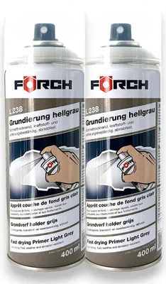 Produktbild von 2x Förch Grundierung L238 hellgrau Grundierfiller Filler Füller Spray 400ml