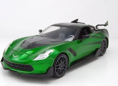 Produktbild von Chevrolet Corvette C7 Stingray 2016 grün - Crosshairs Transformers Modellauto 1:24 Jada Toys