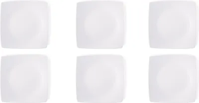 Produktbild von Excelsa Set Von 6 Speiseteller Eclipse 25 Cm Keramik Weiß