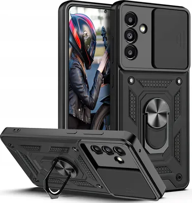 Obrázek produktu pro Pouzdro pro Samsung Galaxy S23 FE PANCERNE SLIDE RING CASE + SKLO 9H