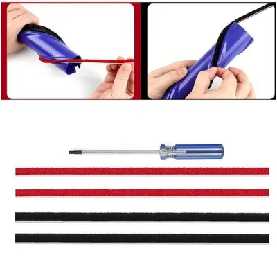 Immagine prodotto di INF Set Strisce Morbide per Rullo Direct Drive compatibile con Dyson V7 V8 V10 V11 - Ricambio in Poliestere Multicolore