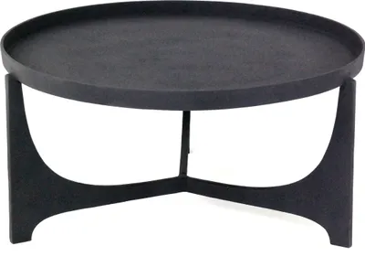 Produktbild von Couchtisch >2190< in Schwarz, Aluminium - 36x75cm (HxD)