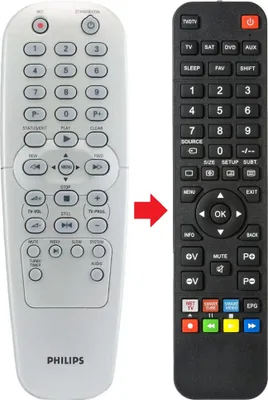 Produktbild von Fernbedienung passend für PHILIPS DVDR3320V01