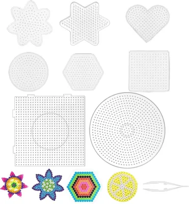 Obrázok produktu pre Žehliace korálky 9 kusov, transparentné, pre kreatívnu hru, DIY potreby na hobby