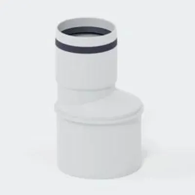Productafbeelding van POLOPLAST Overgangsstuk, DN75/50, POLO-KAL 3S, PP-MD, 75x50mm, wit, 1 stuk.