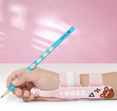 Obrázok produktu pre NBX Pomôcka na písanie ceruzkou, korekcia držania tela u detí, korekcia zápästia, oporná ceruzka, držiak na ceruzku. Chráňte kĺby pomocou nastaviteľného náramku pre predškolákov, deti v domácom vzdelávaní, materské školy a triedy
