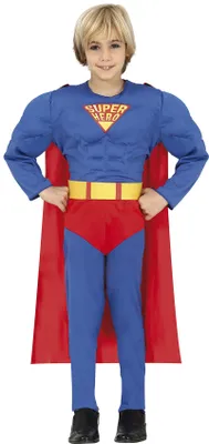 Immagine prodotto di Costume da supereroe per ragazzi taglia 98-146, taglia:128/134