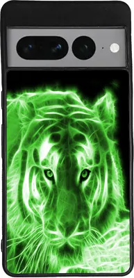 Produktbild von TPU Silikon Hülle für Google Pixel 7 Handy Cover Case Schutzhülle Handyhülle Bumper MOTIV 97 Tiger Grün