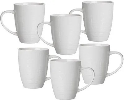 Obrázek produktu pro Sada porcelánových šálků na kávu – 6 kusů – 310 ml