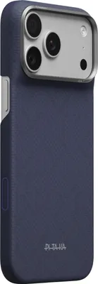 Productafbeelding van PITAKA Weaving-Sapphire telefoonhoesje voor iPhone 18 Pro Max / 17 Pro Max, blauw