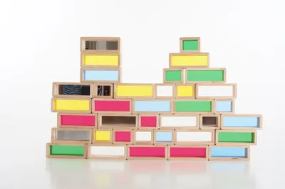Obrázok produktu pre Tickit Rainbow Bricks, 1 rok / roky, Akrylový, Kaučukovník, Drevo, Viacfarebný