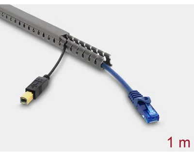 Imagen del producto de Canal de cableado Delock, 16 x 16 mm, longitud 1 metro, color gris