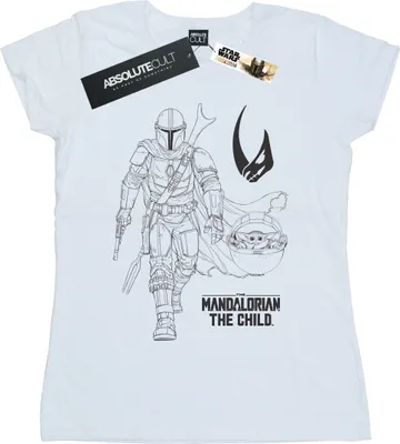 Produktbild von Star Wars - "The Mandalorian Clan Of Two" T-Shirt für Damen BI50537 (S) (Weiß)