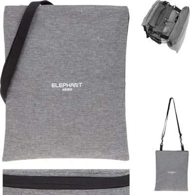 Produktbild von Turnbeutel Kinder Elephant Hero Signature Attach Bag Sportbeutel Wäschebeutel Schultergurt 12726 Two Tone Grau