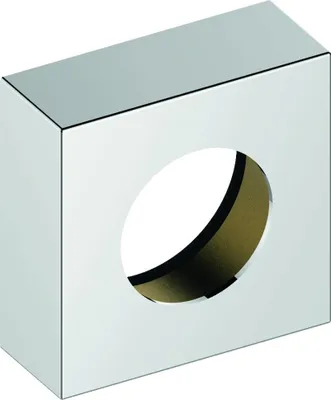Produktbild von Keuco Verlängerungs-Rosette IXMO 25 mm, eckig, aus Messing Aluminium-finish