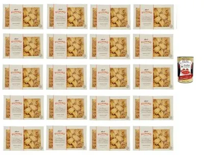 Produktbild von Rummo Italian Gourmet Bundle 20x250g Italienische Tagliatelle No.107 – Premium Bandnudeln aus Hartweizen für Ragout, Pilzsauce & cremige Pasta Gerichte, Vorratspack 5kg + Italian Gourmet Polpa