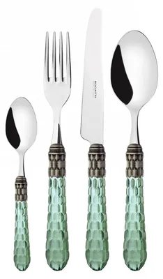 Immagine prodotto di CRISTALLO Ghiera Argento Anticato, Posate Set 24 Pz, Scatola Compact, Casa Bugatti