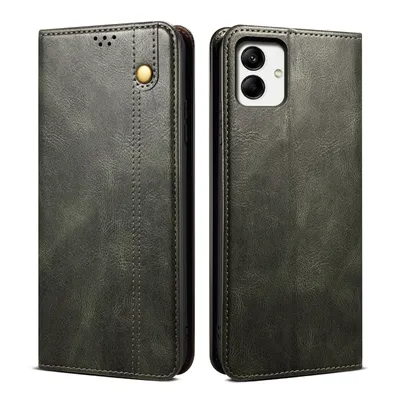 Image de Etui pour Samsung Galaxy A05 étui en cuir avec fonction stand vert