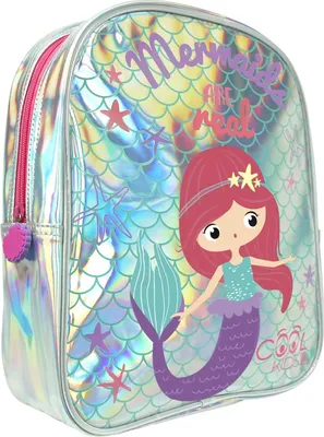 Produktbild von Meerjungfrau Kinderrucksack für Mädchen - Schultasche mit reflektierenden Details für Kleinkinder und Vorschulkinder