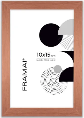 Image de LUCA® Cadre photo 10x15 Copper Picture Frame pour photos MDF respectueux de l'environnement avec plexiglas incassable, accroche et support