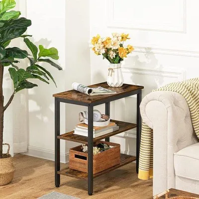 Produktbild von Famanu Beistelltisch – Vintage Design mit 3 Ablagen