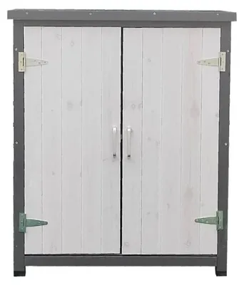 Produktbild von Gartenschuppen Geräteschrank Gerätehaus Weiß Gartenschrank Aufbewahrungsschrank