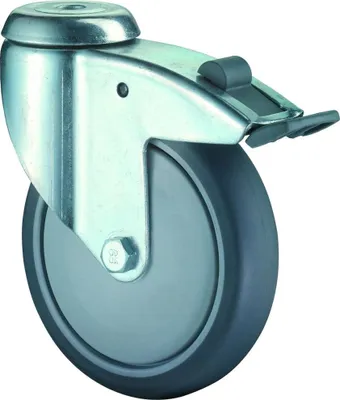 Produktbild von BS Rollen Apparaterolle C121.A85.125 Lenkrolle mit Totalfeststeller, Raddurchmesser 125 mm,