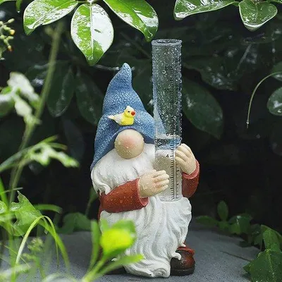 Produktbild von Famanu Regenmesser Weihnachtskobold - Wetterfester Gartenaccessoire