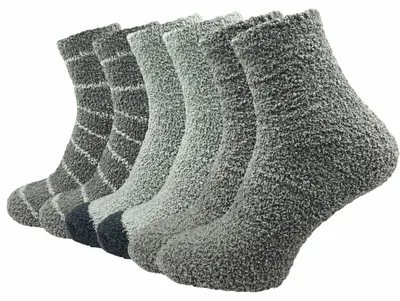 Imagen del producto de Gawilo: Calcetines de invierno cómodos y suaves para mujer (6 pares), color gris, talla 39-42