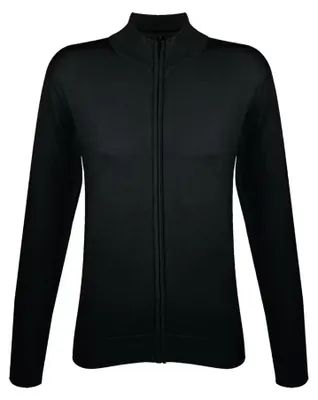 Produktbild von SOLS - Strickjacke Durchgehender Reißverschluss für Damen LT1427 (S) (Schwarz)