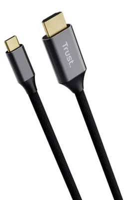 Imagen del producto de Adaptador de cable USB-C a HDMI, Trust, modelo 25630, color y plateado