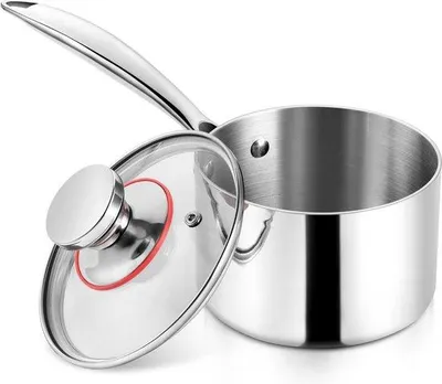 Obrázok produktu pre Indukčná panvica s objemom 19 litrov z ocele 18/10 s pokrievkou a dlhou rukoväťou