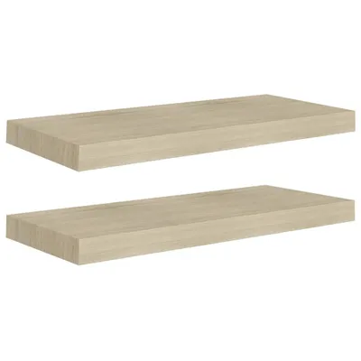 Immagine prodotto di Scaffali a Parete 2 pz Rovere 60x23,5x3,8 cm in MDF