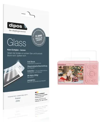 Produktbild von 2x Schutzfolie für fceoul Z006 matt - Anti-Shock 9H Folie dipos Glass Kunststoffglas