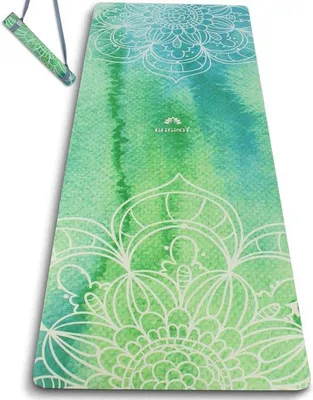 Produktbild von Yogamatte aus Naturkautschuk antirutsch dunkelblau 183x68cm