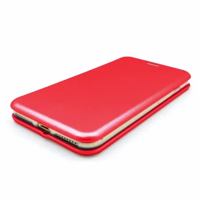 Produktbild von Handy Schutz Hülle für Xiaomi Redmi 8 Handytasche mit Magnetdeckel Kartenfach und Standfunktion Klapphülle Rot