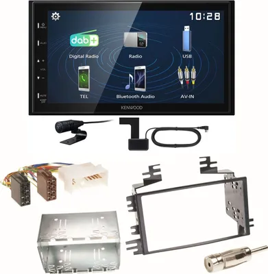Produktbild von Kenwood DMX129DAB DAB+ Bluetooth USB Einbauset für Kia Sportage JE Rio JB