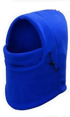 Obrázok produktu pre Jumada – Chrániče krku – pánske a dámske – fleece – motocykle – bandana – maska – roláč – zima – šál – vypchaté – lyžovanie – mikina s kapucňou – kráľovská modrá