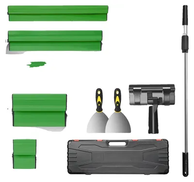 Obrázok produktu pre Škrabacie nástroje, nerezové čepele, ergonomická rukoväť, zelená farba