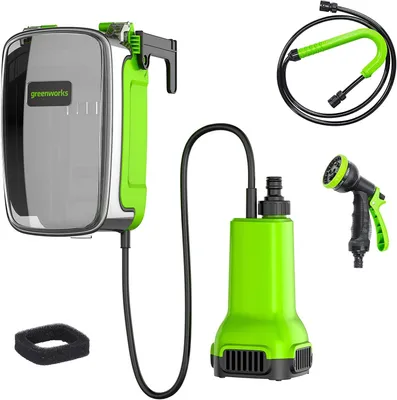 Produktbild von Greenworks Tools 24V Tauchpumpe G24SWP , 01-000003401007, Green, Grey, Black