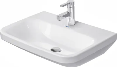 Produktbild von Duravit Waschtisch MED DURASTYLE ohne Überlauf, mit Hahnlochbank, 600 x 440 mm, 1 Hahnloch weiß