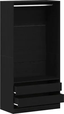 Immagine prodotto di vidaXL Armadio con ripiano look rovere nero 100 x 50 x 200 cm