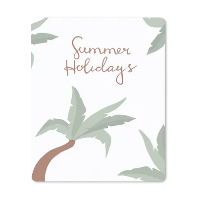 Produktbild von MuchoWow® Mauspad Mousepad Sommer - Zitat - Palme 19x23 cm - Mousepads - Maus Mat - Pad - Mausunterlage - Mauspads - Spielen