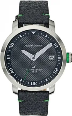 Produktbild von ADORA AD8621 Herren Herrenuhr Edelstahl Leder schwarz 10 BAR