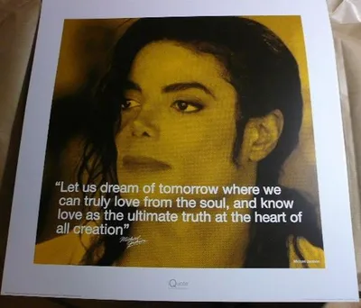 Immagine prodotto di Michael JACKSON - Citazione - STAMPA ARTISTICA - 40x40 cm - Poster